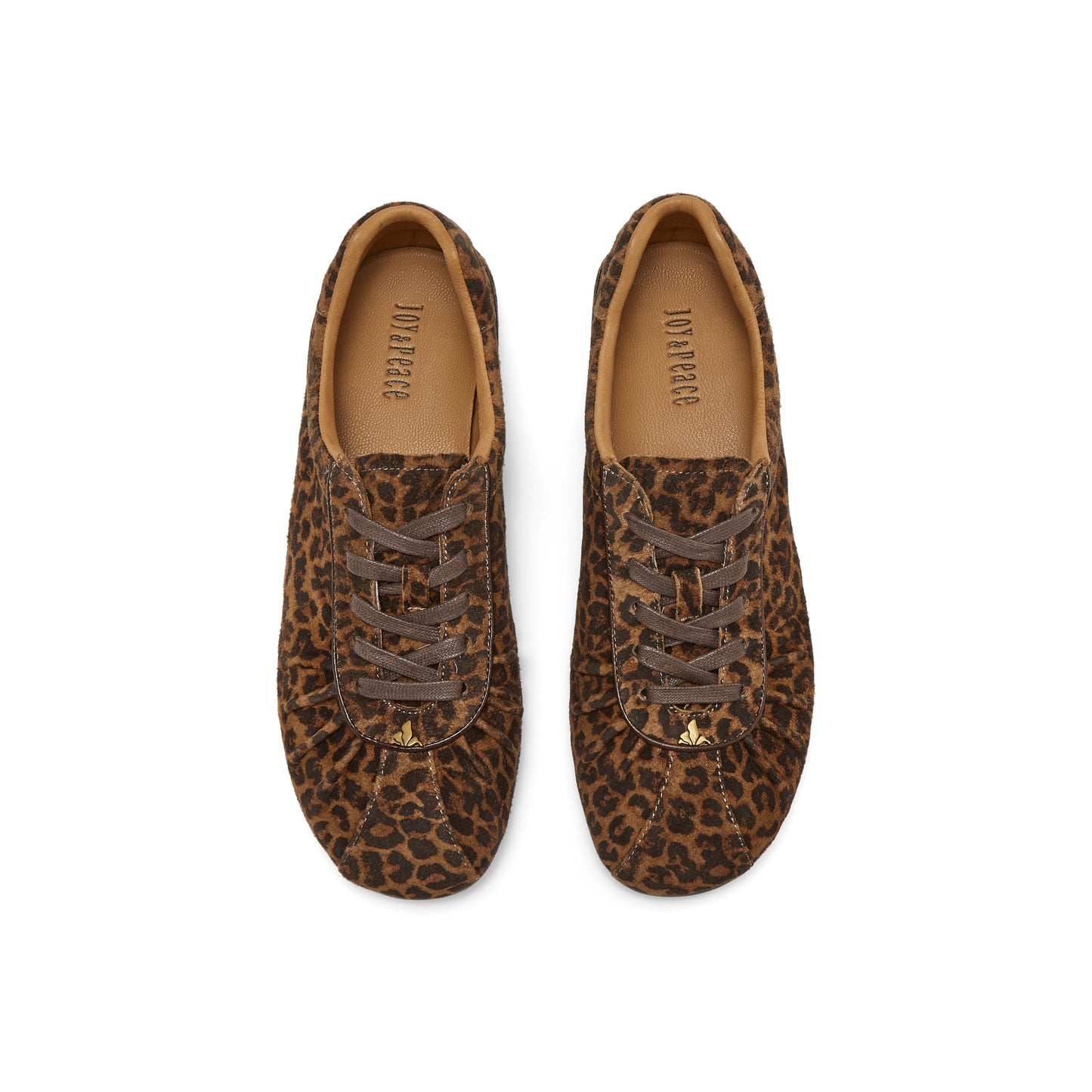 Leopard Printed Lace-up Oxford