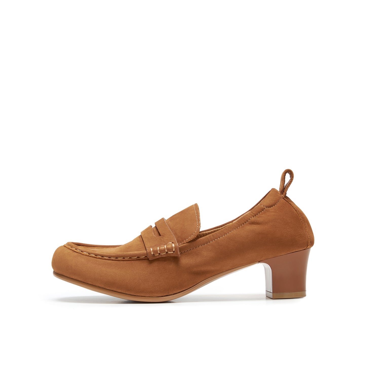 Retro Block Heel Loafers