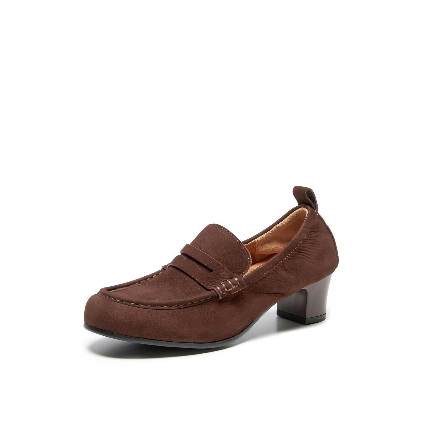 Retro Block Heel Loafers