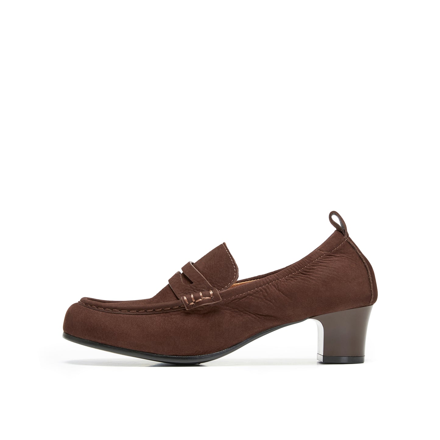 Retro Block Heel Loafers