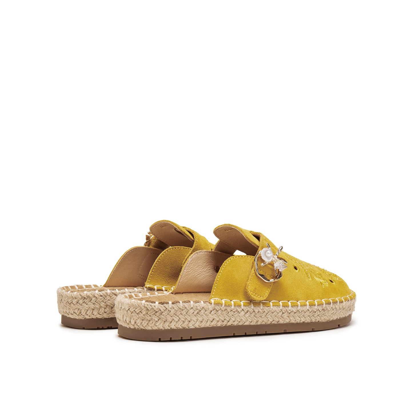 Marine-inspired Embroidered Mules