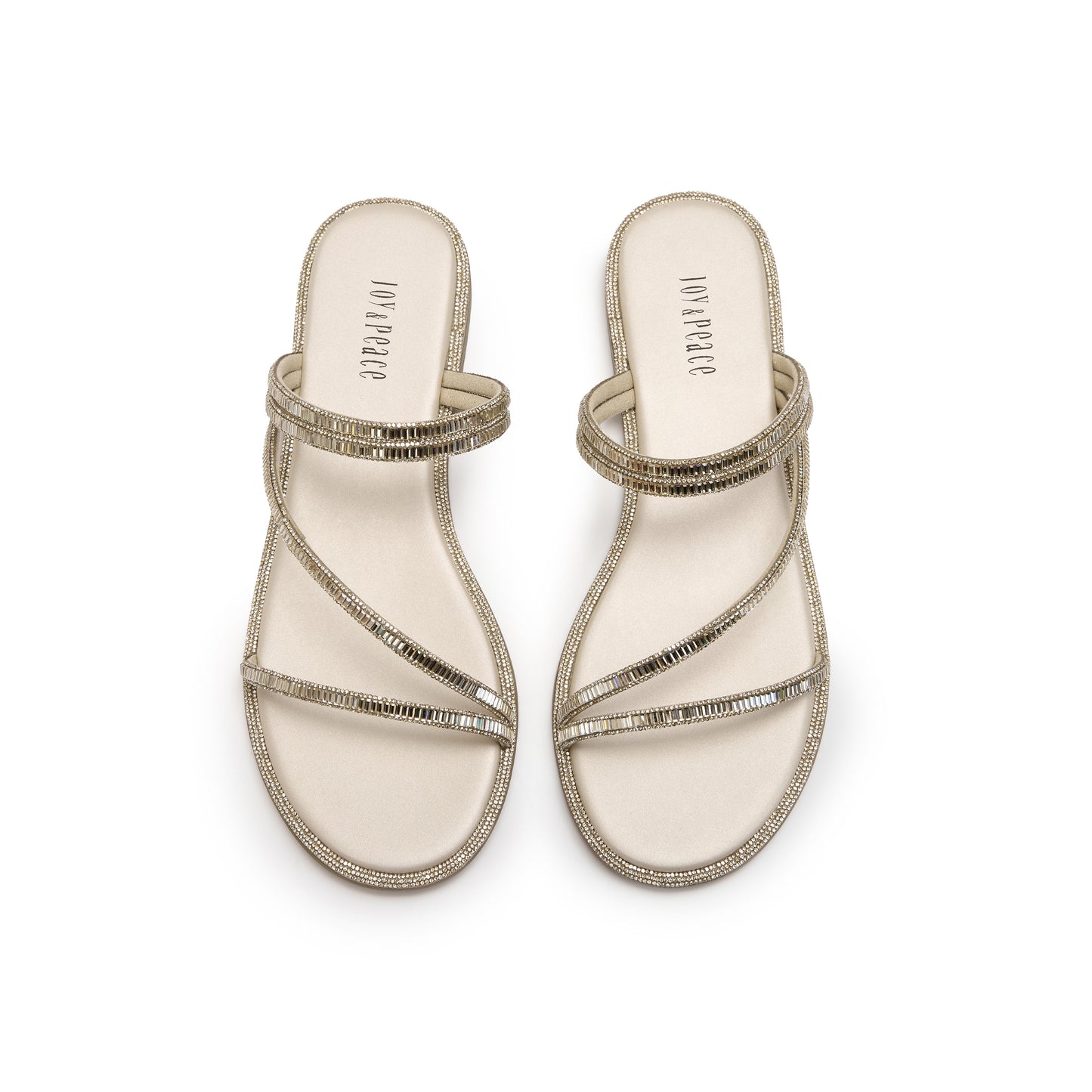 Embellished Strap Flats