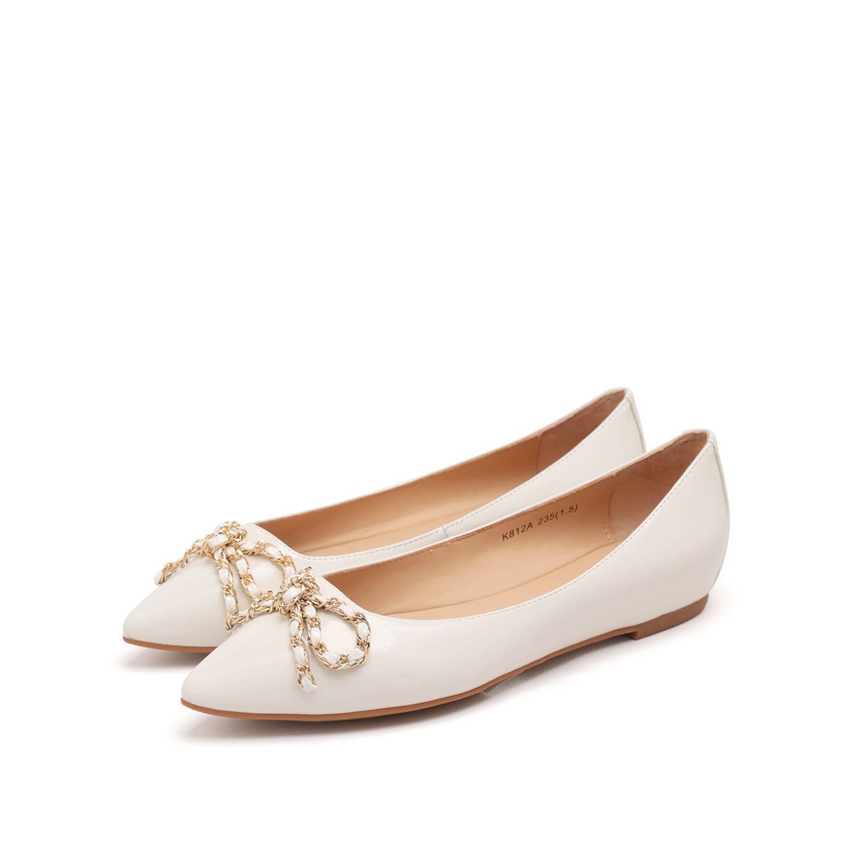 Pointed Toe Flats with Knot