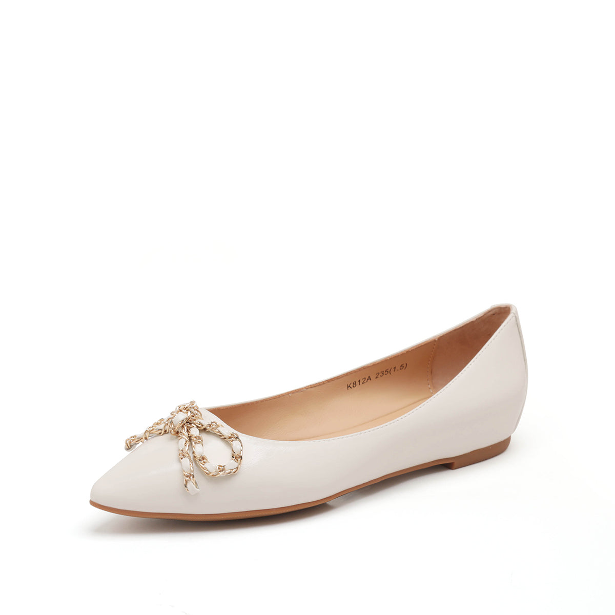 Pointed Toe Flats with Knot