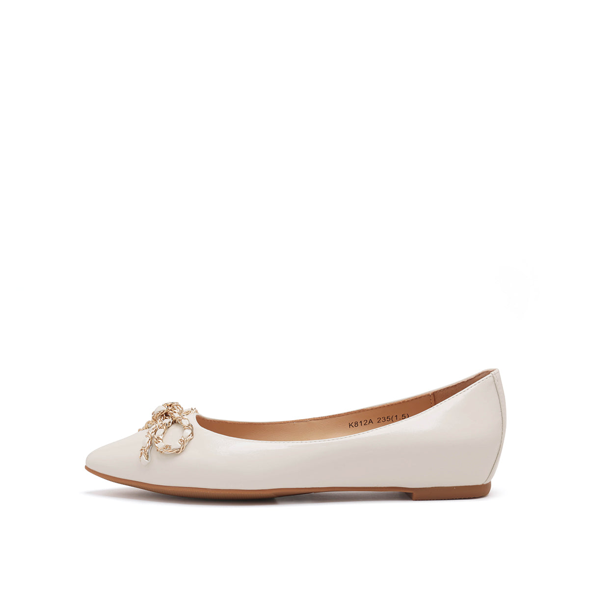 Pointed Toe Flats with Knot