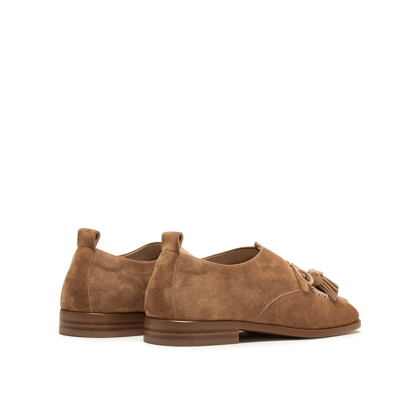 Calf Split Loafers with Tassels