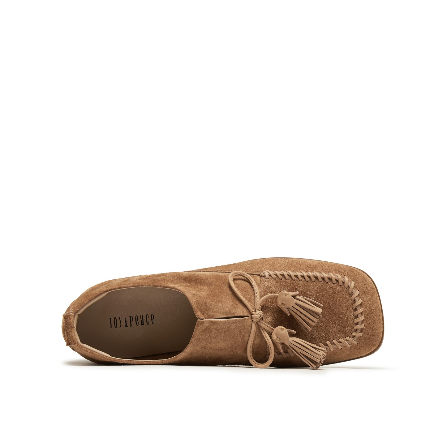 Calf Split Loafers with Tassels