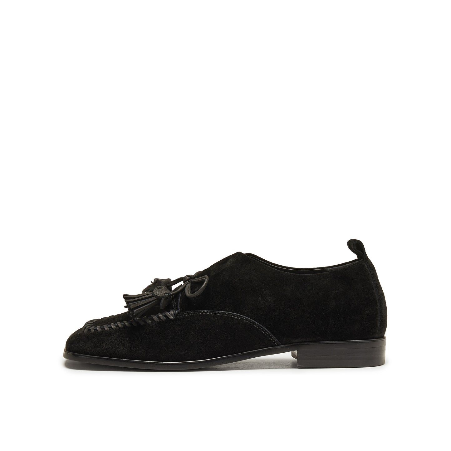 Calf Split Loafers with Tassels