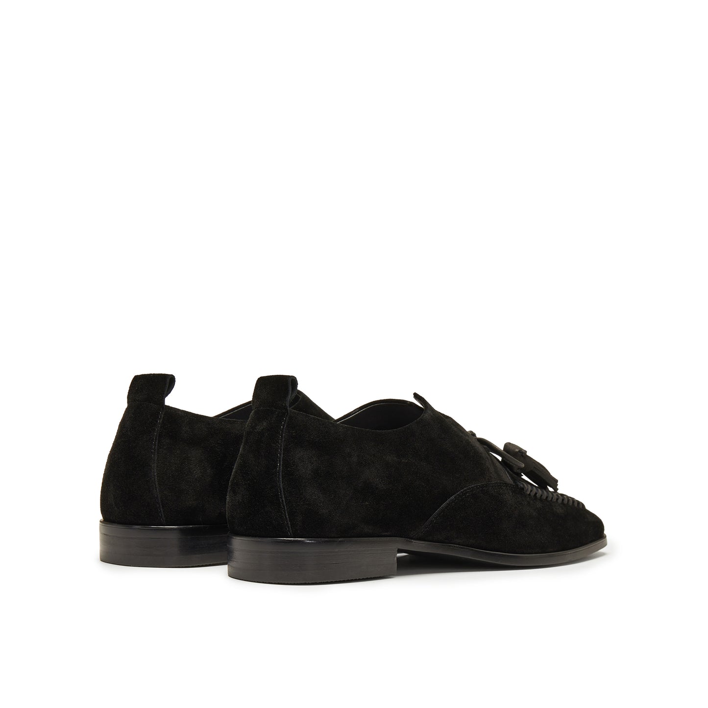 Calf Split Loafers with Tassels