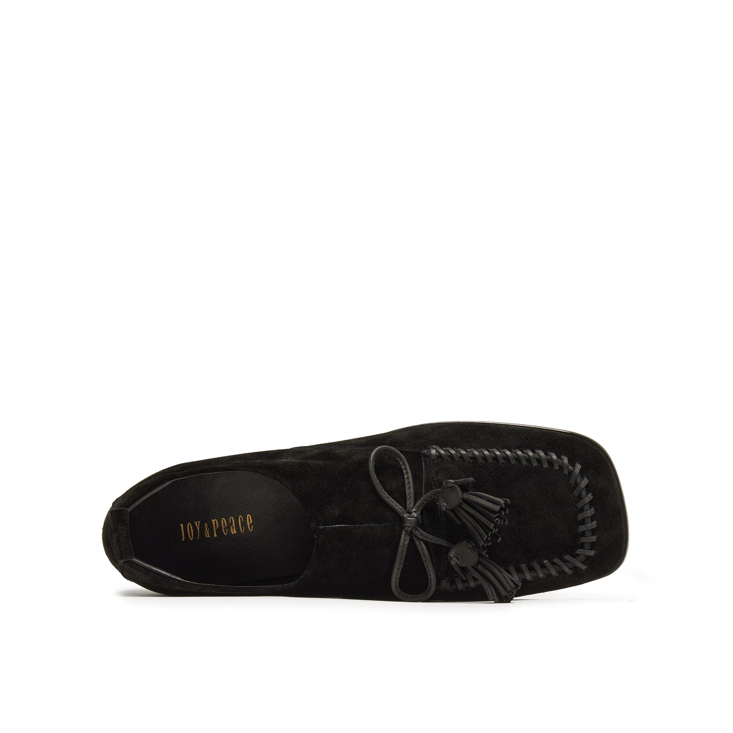 Calf Split Loafers with Tassels