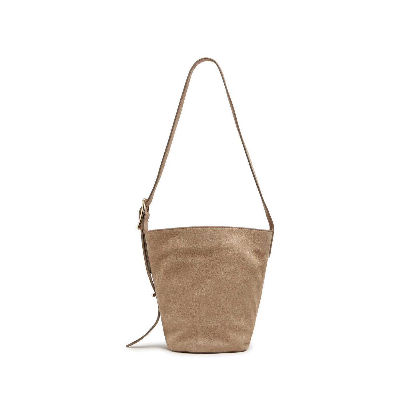 Soft Calf Nubuck Leather Bucket Bag