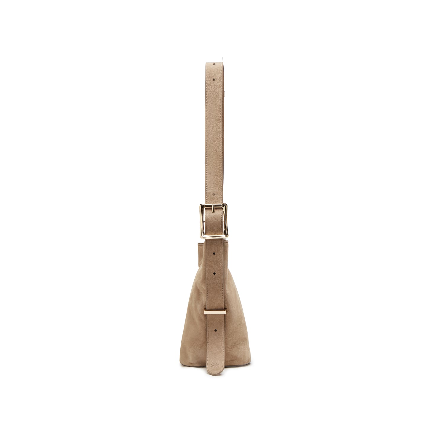 Soft Calf Nubuck Leather Bucket Bag