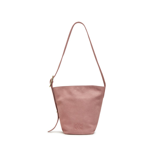 Soft Calf Nubuck Leather Bucket Bag
