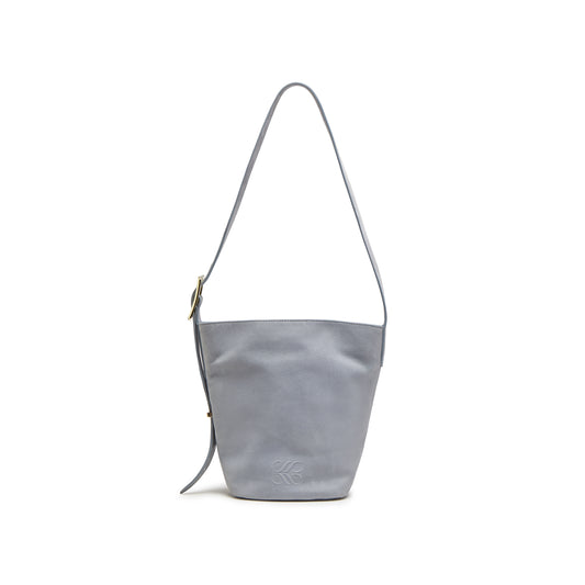 Soft Calf Nubuck Leather Bucket Bag
