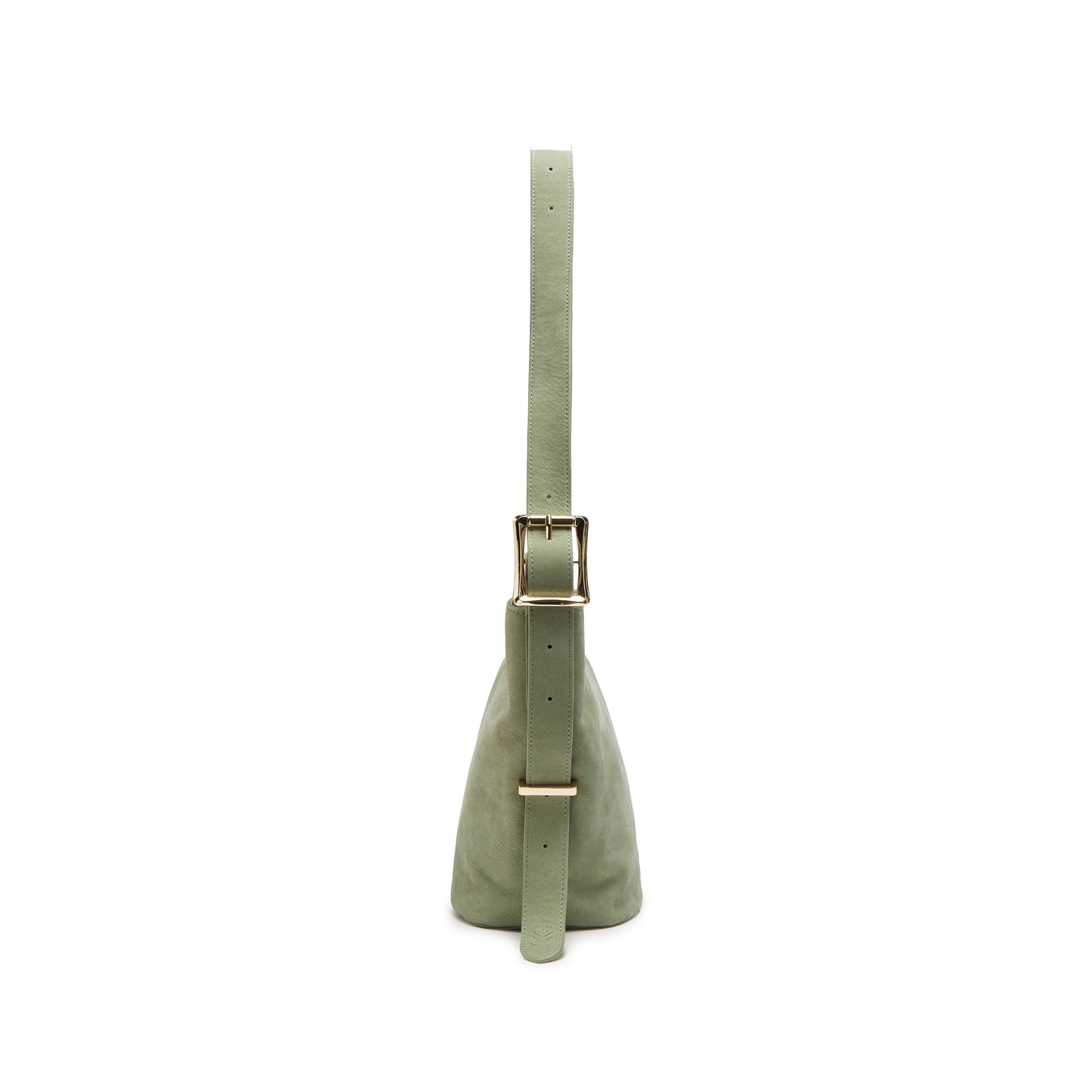 Soft Calf Nubuck Leather Bucket Bag