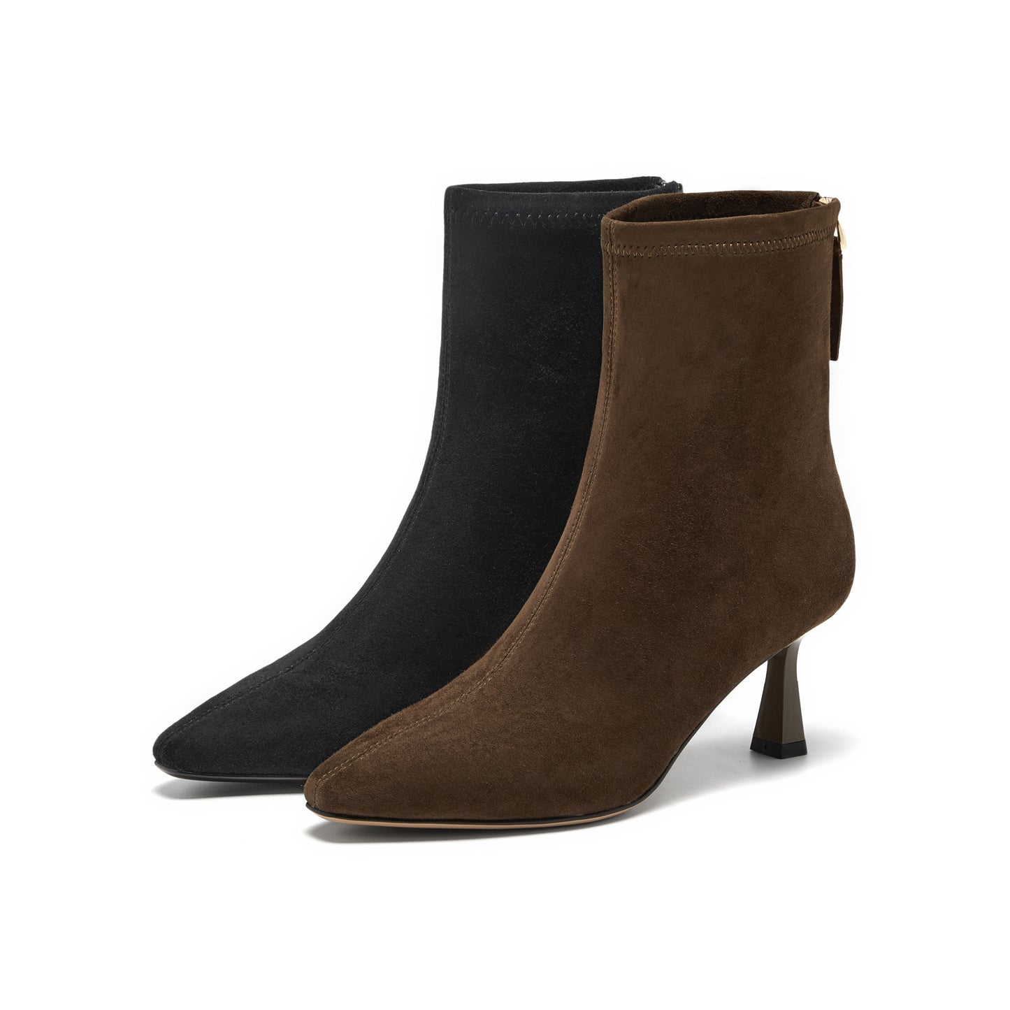 Back Zipper High Heel Boots