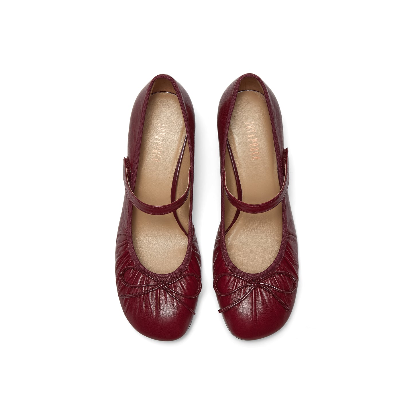 Gatherd Leather Mary Jane Shoes
