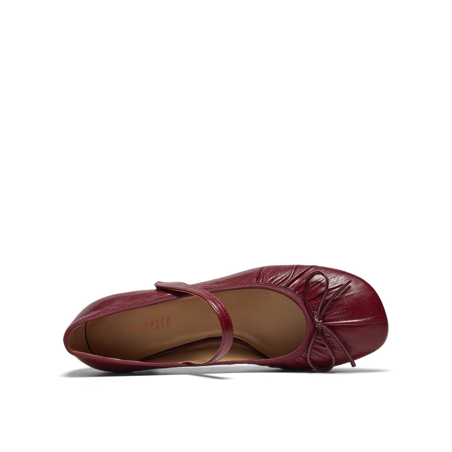Gatherd Leather Mary Jane Shoes