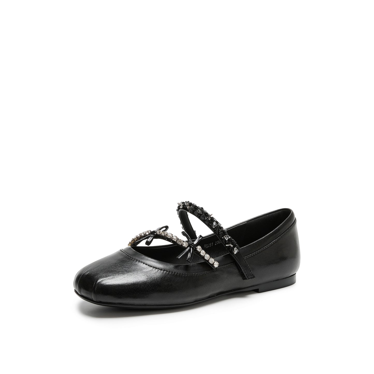 Embellished Strap Kid Leather Mary Jane