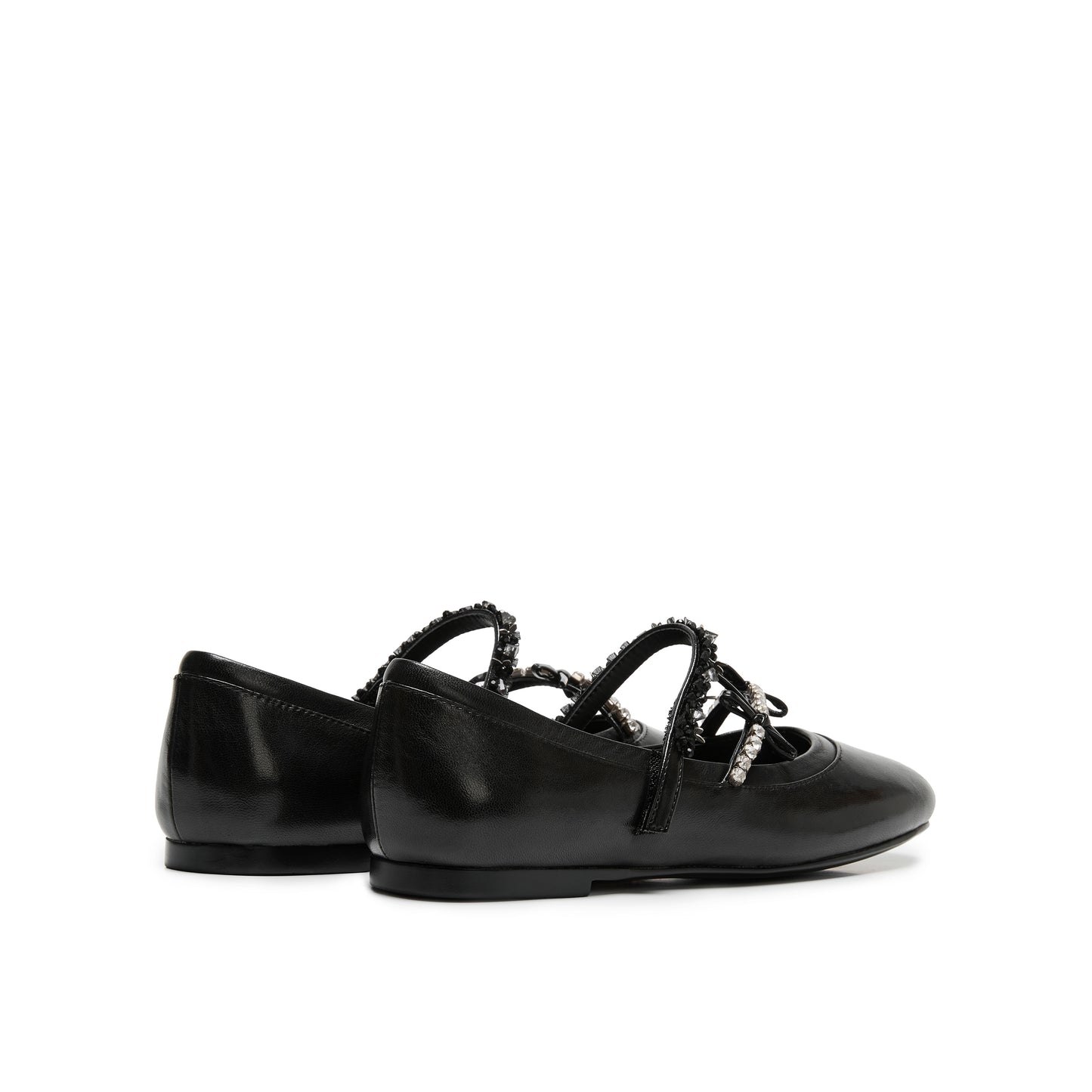 Embellished Strap Kid Leather Mary Jane