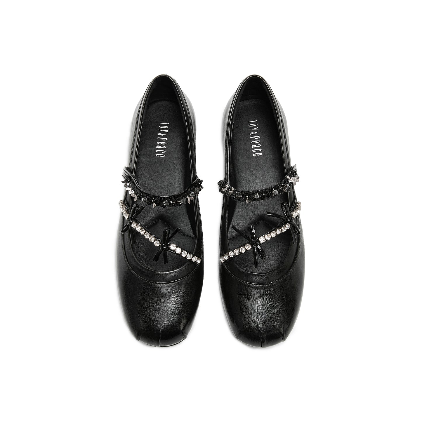 Embellished Strap Kid Leather Mary Jane