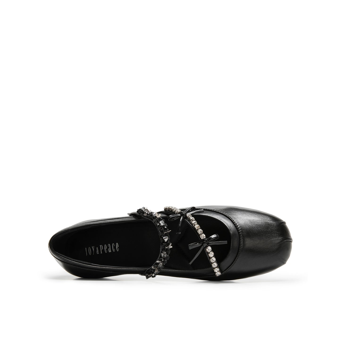 Embellished Strap Kid Leather Mary Jane