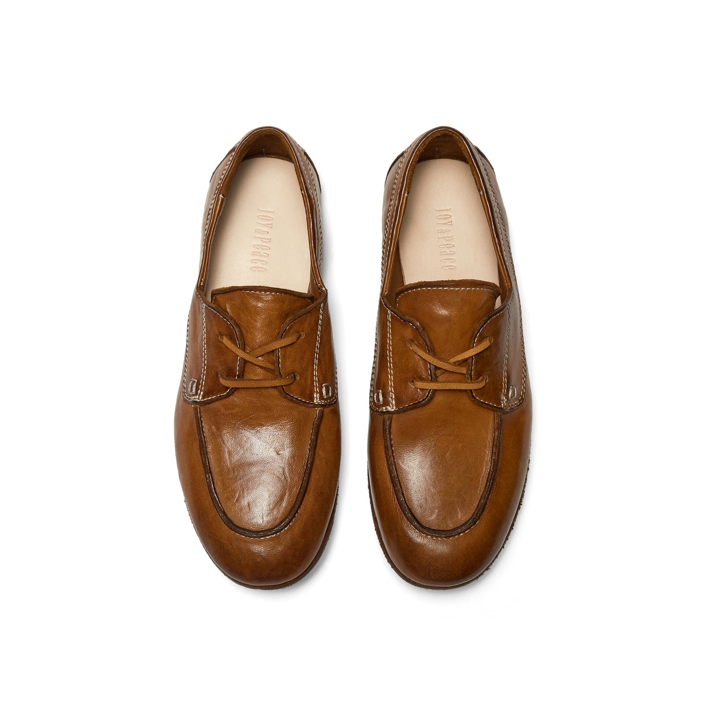 Retro Horse Leather Oxford Shoes