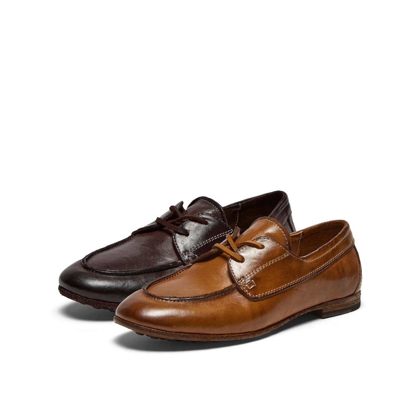 Retro Horse Leather Oxford Shoes