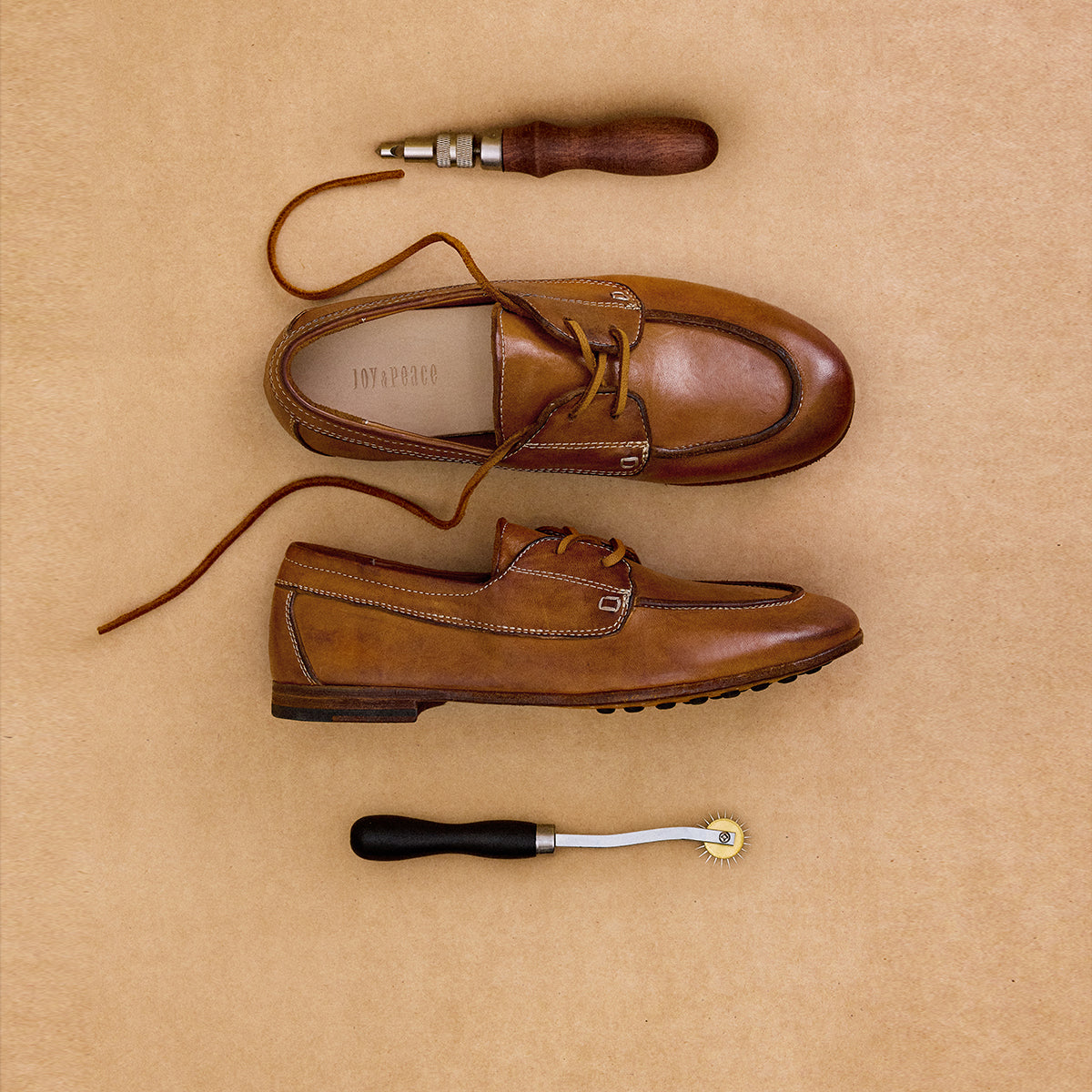 Retro Horse Leather Oxford Shoes