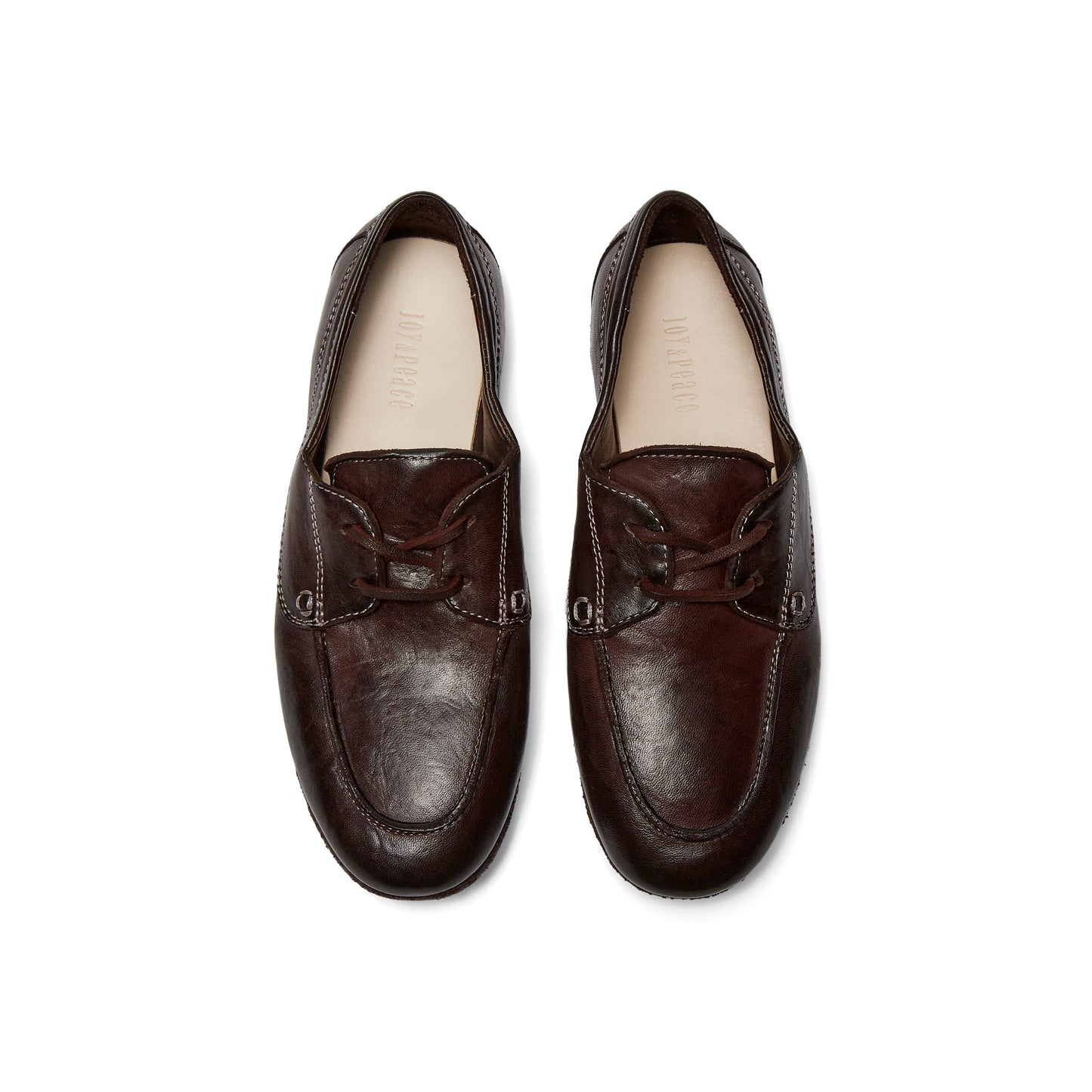 Retro Horse Leather Oxford Shoes
