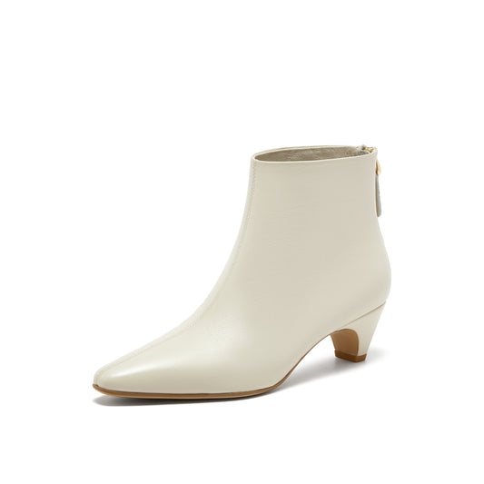 Minimalist Kid Leather Ankle Boots