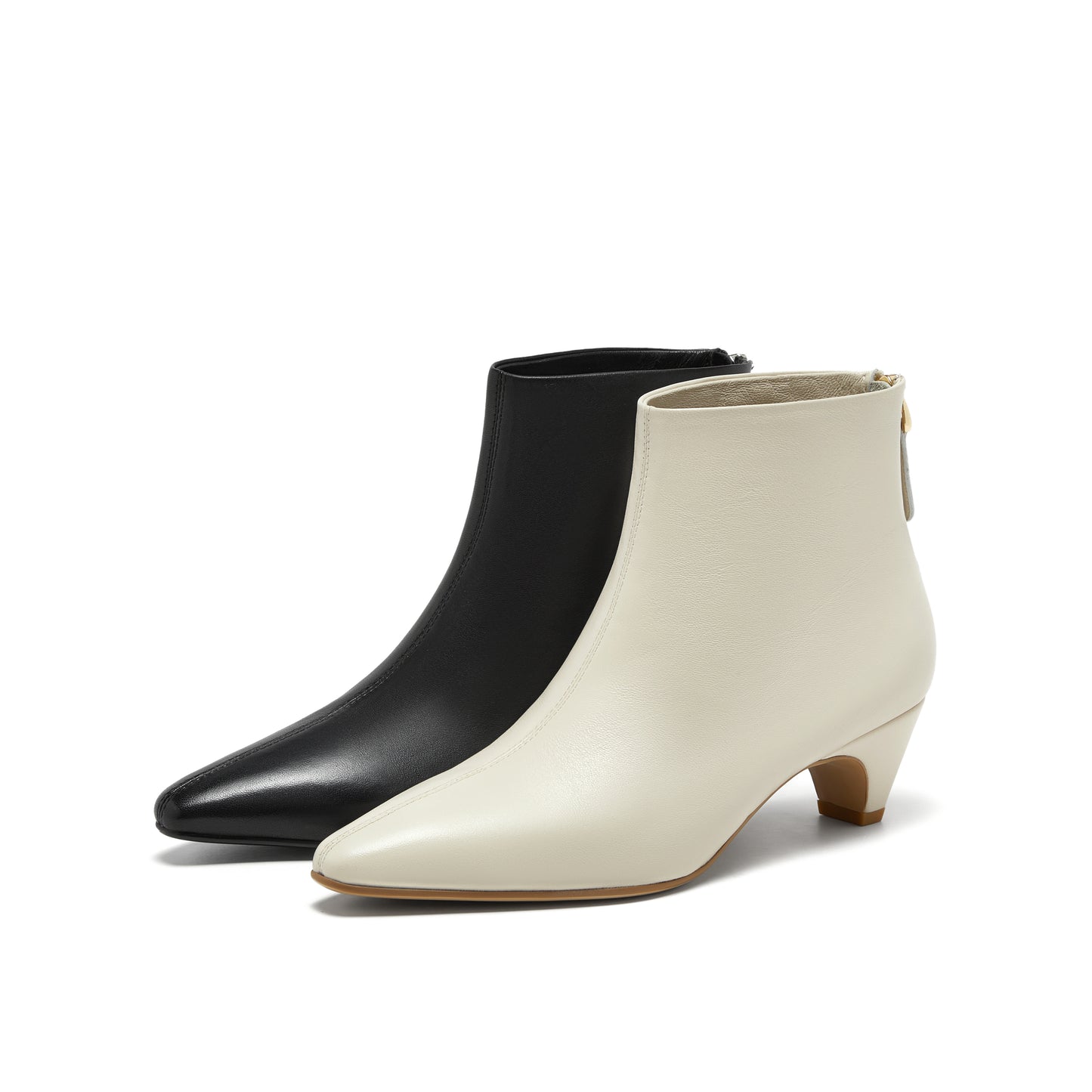 Minimalist Kid Leather Ankle Boots