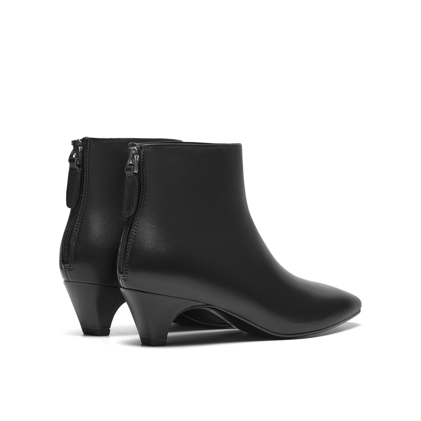 Minimalist Kid Leather Ankle Boots