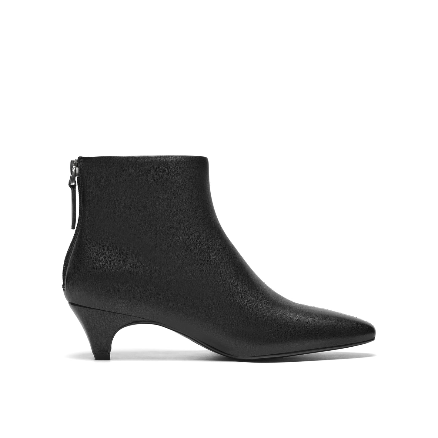 Minimalist Kid Leather Ankle Boots