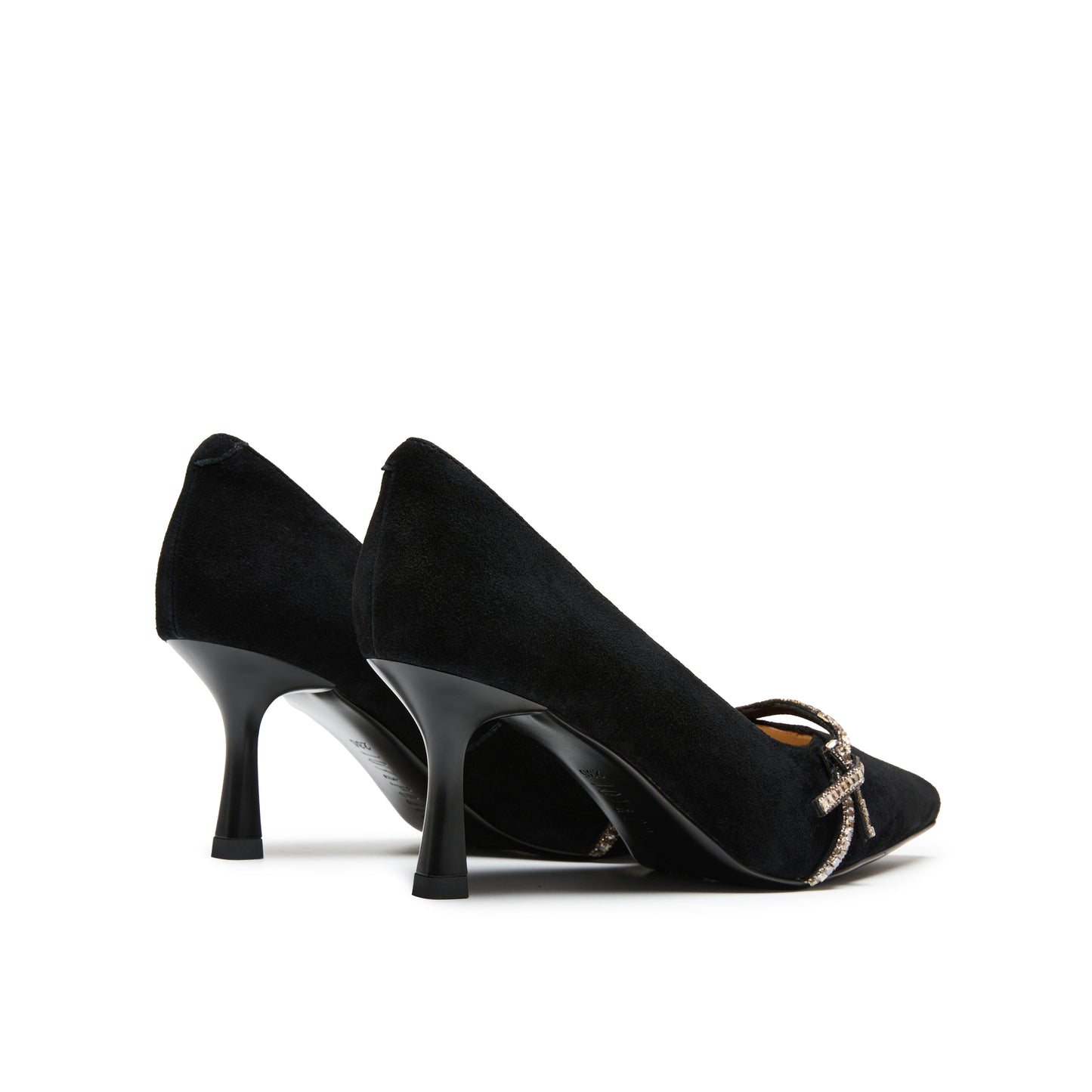 Embellished Bow Pointed Toe Heels