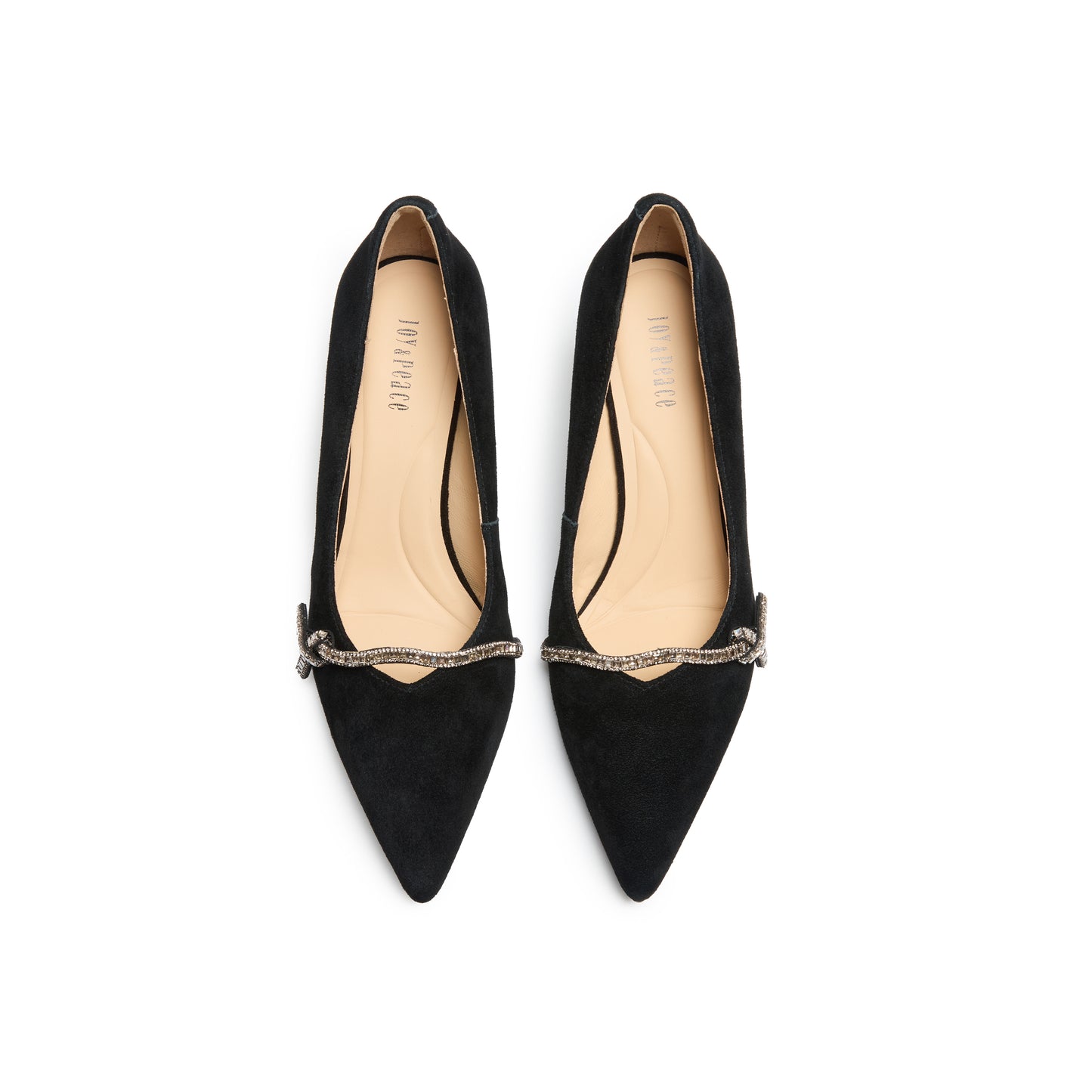 Embellished Bow Pointed Toe Heels