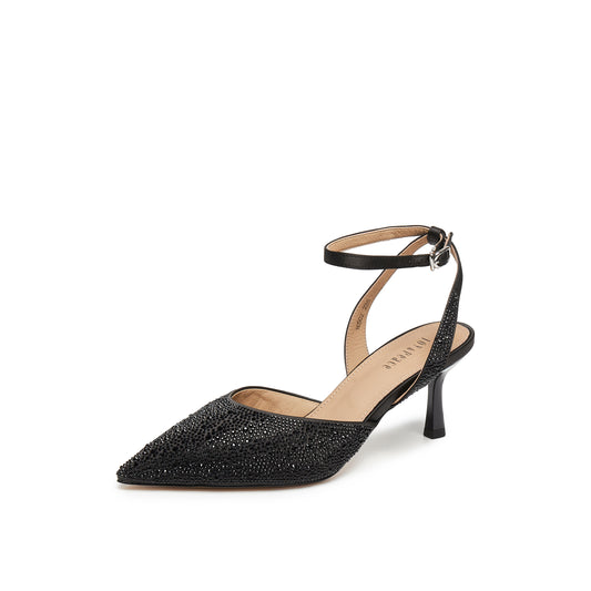 360 Cushy Cushy Embellished Satin Sling Back