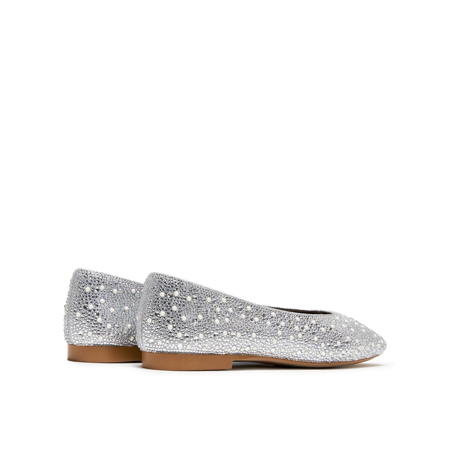 Low Heel Pumps with Crystal Embellishment