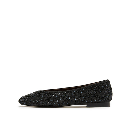 Low Heel Pumps with Crystal Embellishment