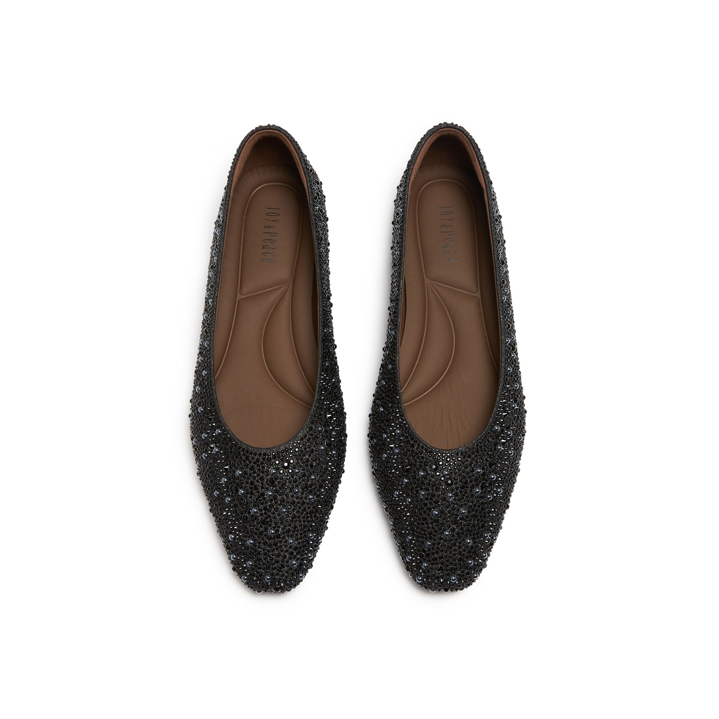Low Heel Pumps with Crystal Embellishment