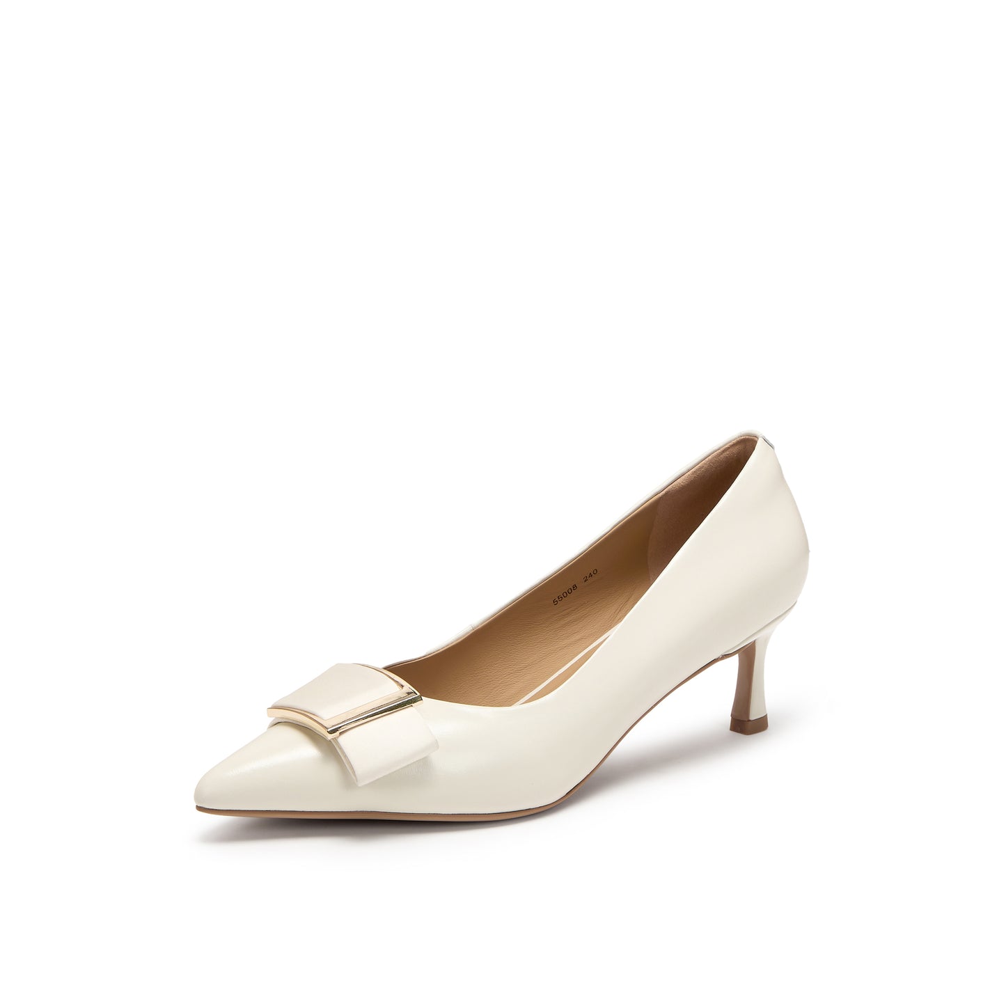 Elegant Mid Heel Pumps with Buckles