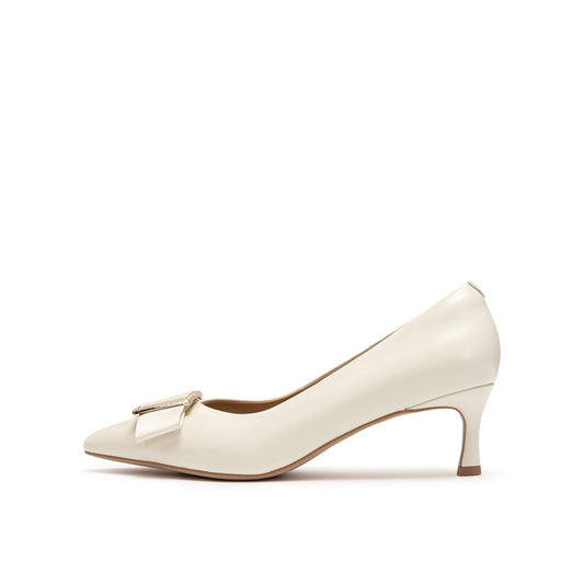 Elegant Mid Heel Pumps with Buckles