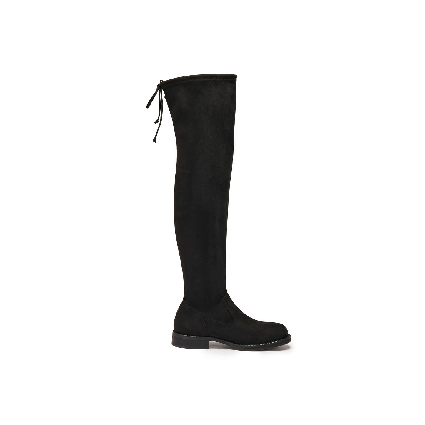 Elastic Faux Suede Over-the-Knee