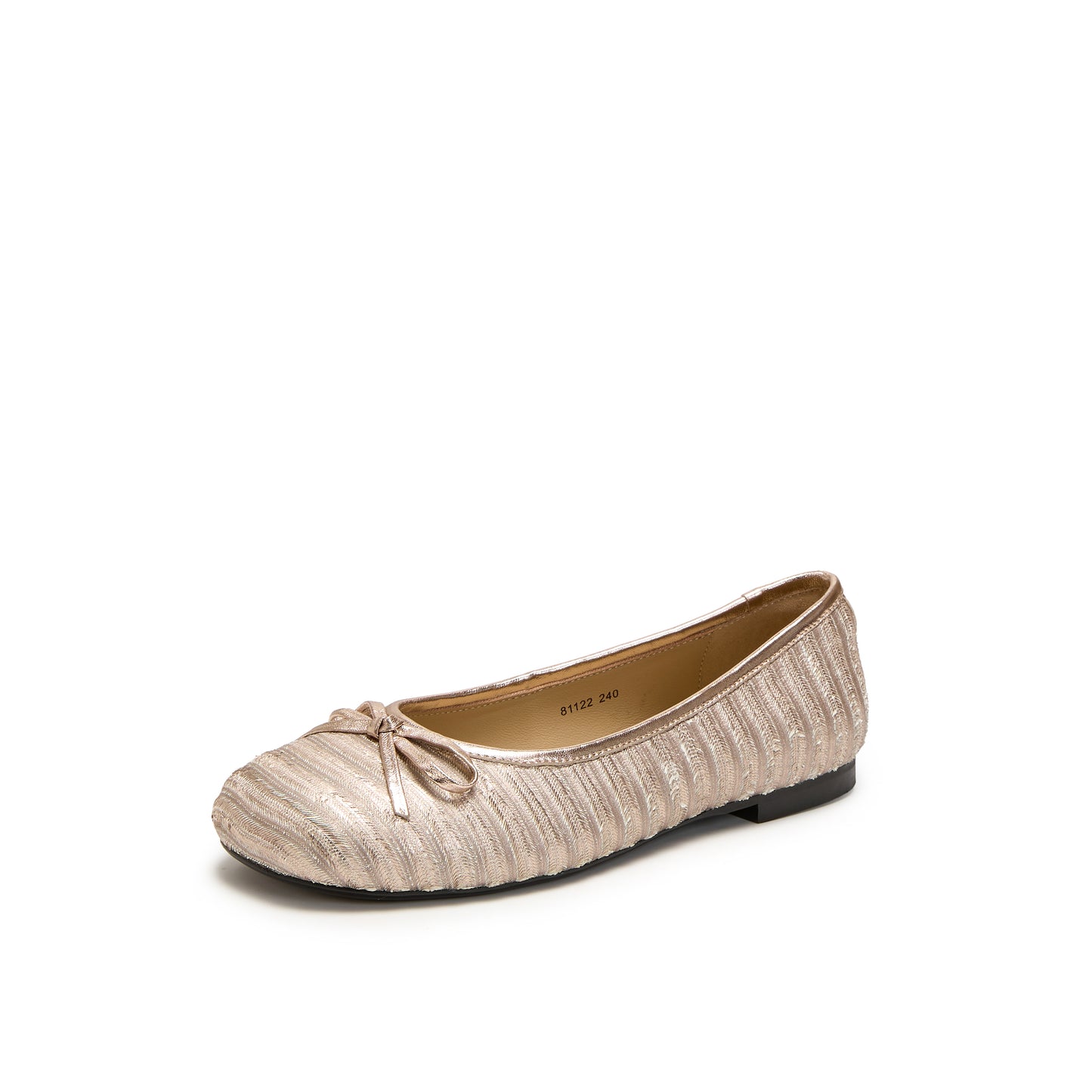 Textured Leather Ballet-Flat