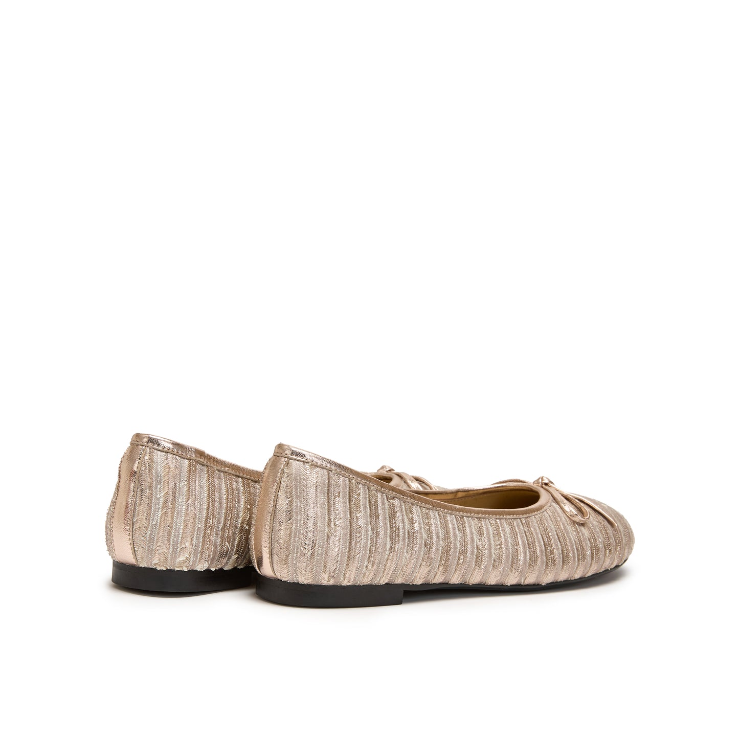 Textured Leather Ballet-Flat