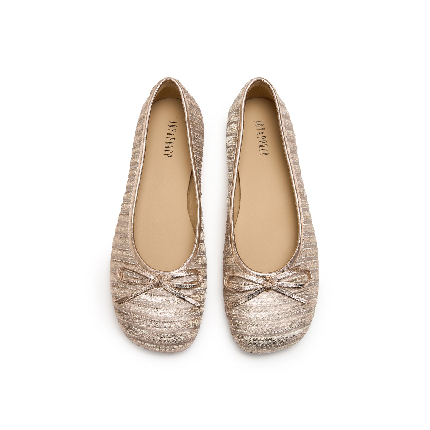 Textured Leather Ballet-Flat