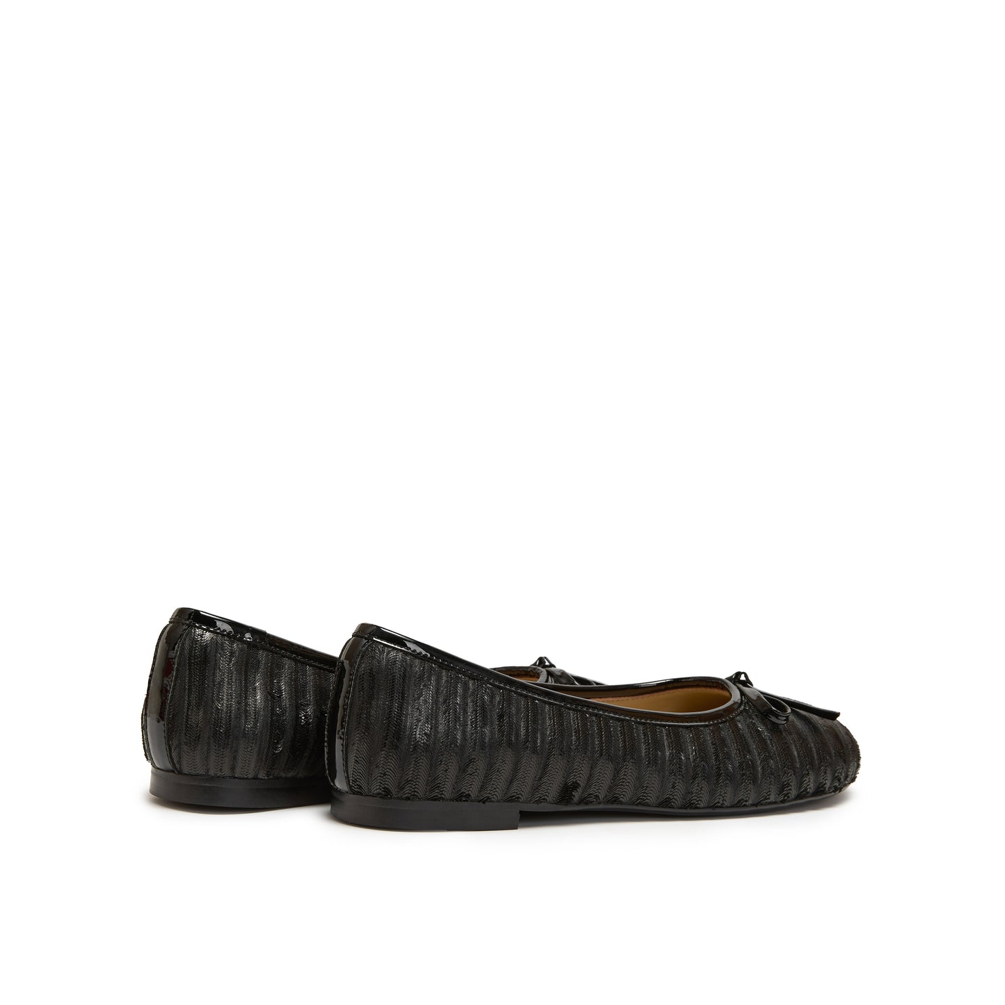 Textured Leather Ballet-Flat