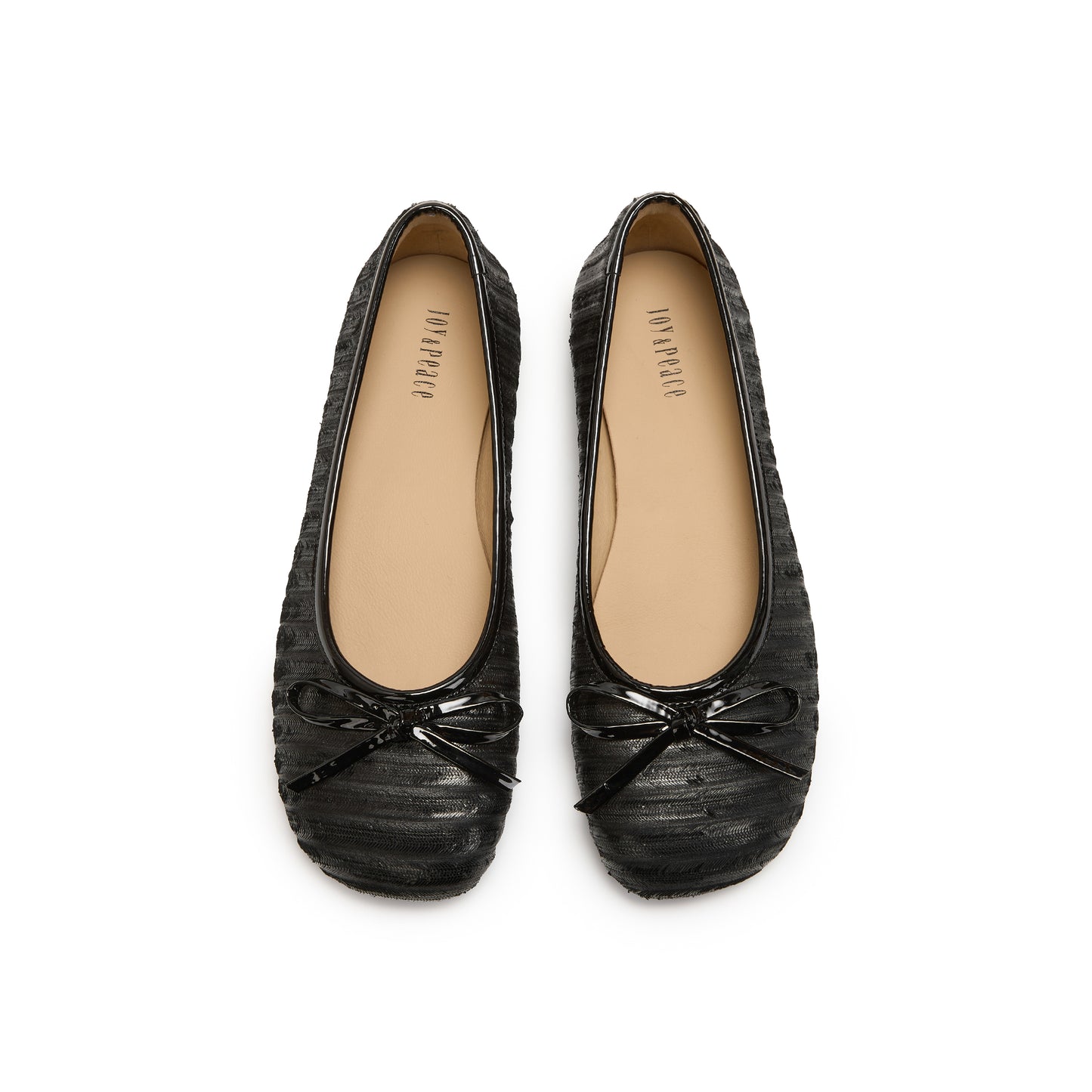 Textured Leather Ballet-Flat