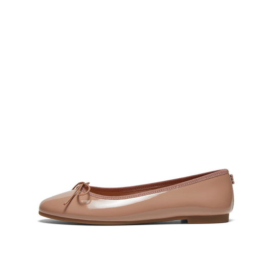 Round Toe Ballet Flats with Bow
