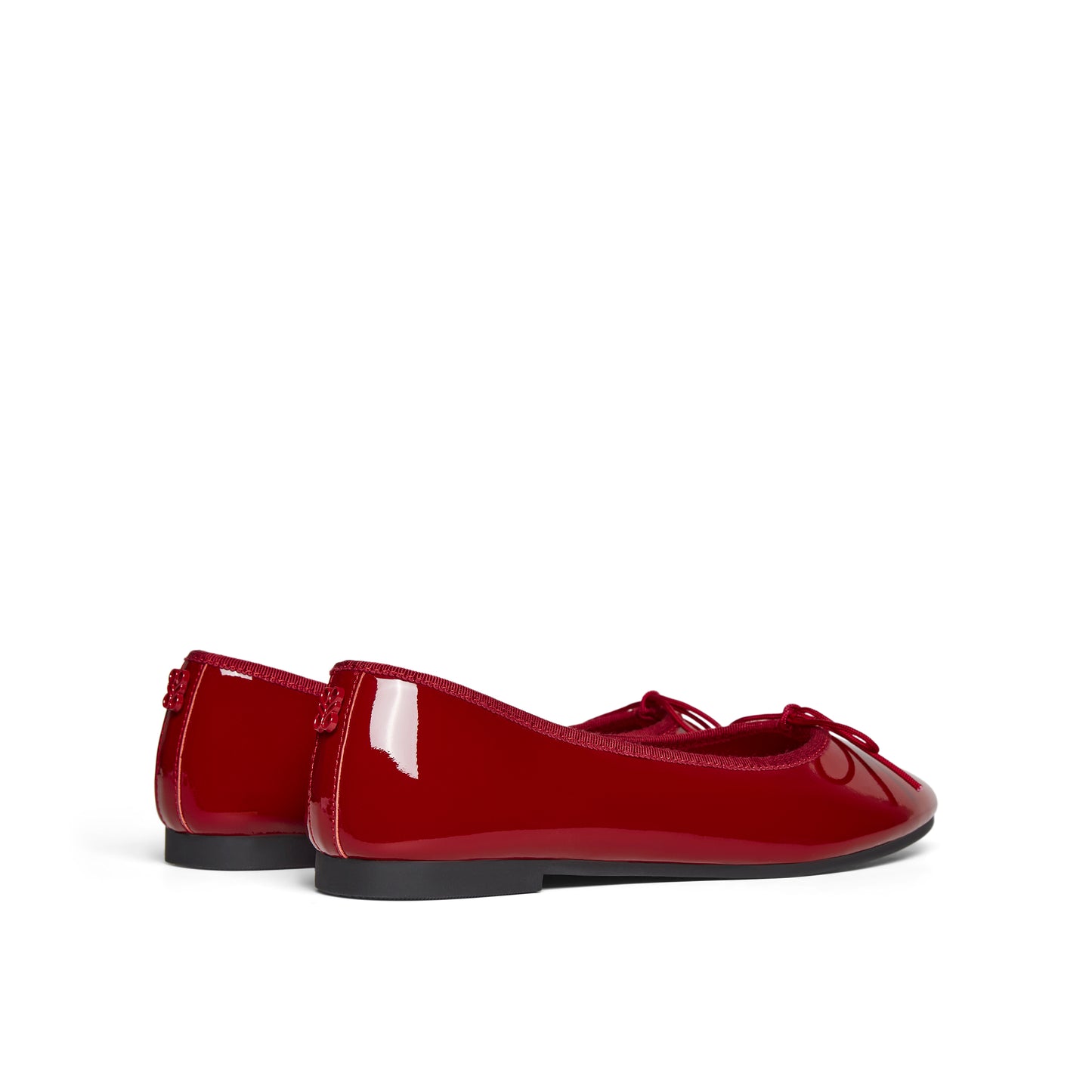 Round Toe Ballet Flats with Bow